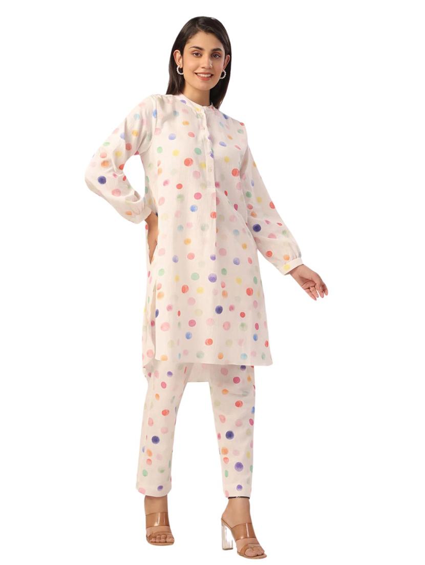 women printed long sleeve ethnic co ord set - 21954629 - Standard Image - 2