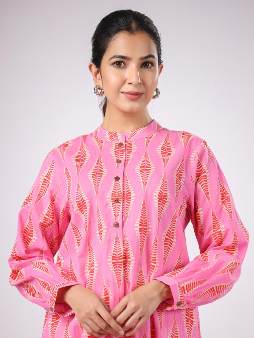 women printed long sleeve ethnic co ord set - 21954632 - Standard Image - 7
