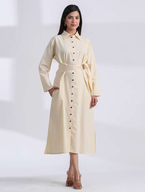 women solid long sleeve shirt dress  - 21954639 -  Standard Image - 0
