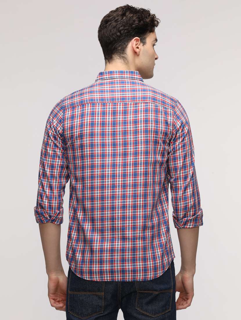 men checkered long sleeve regular fit casual shirt - 21954651 -  Standard Image - 2
