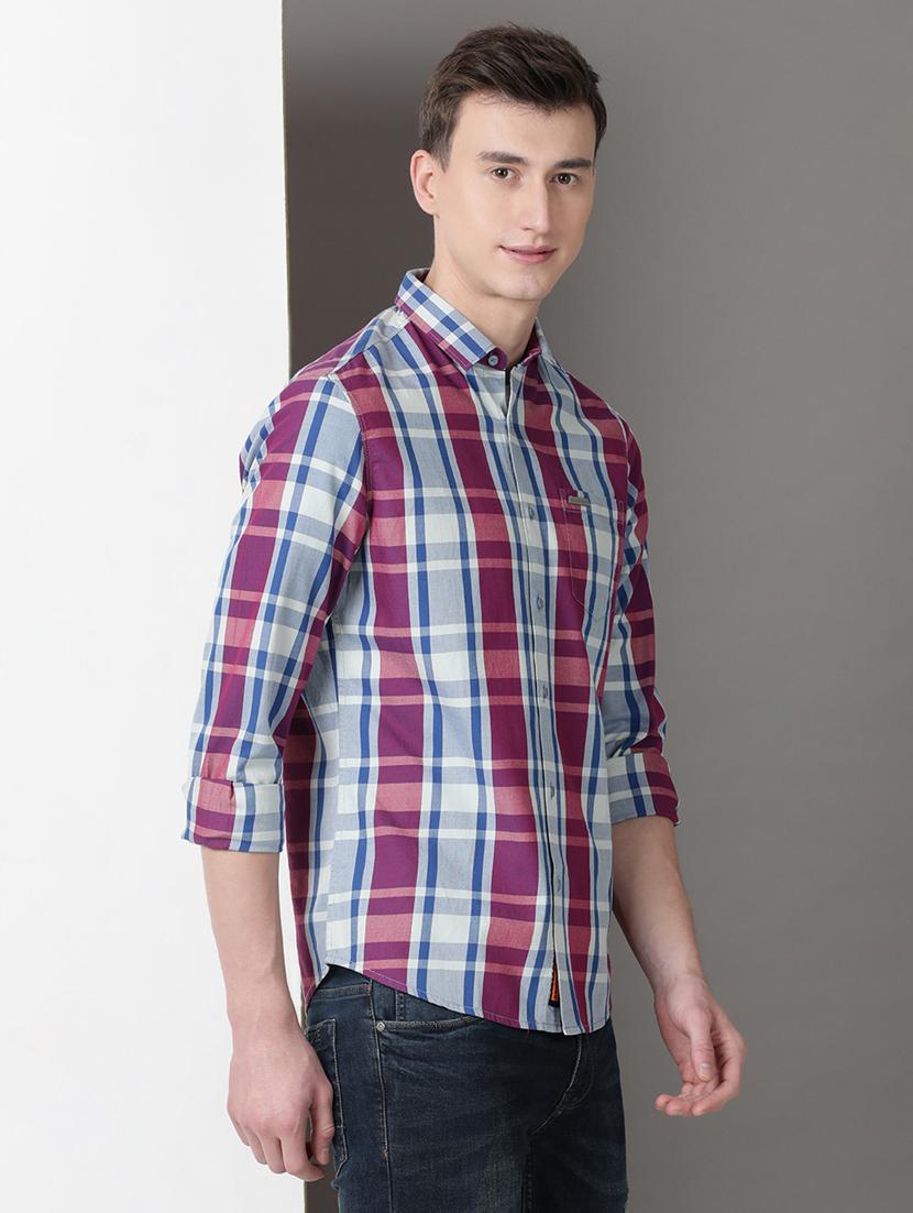 men checkered long sleeve regular fit casual shirt - 21954654 - Standard Image - 2