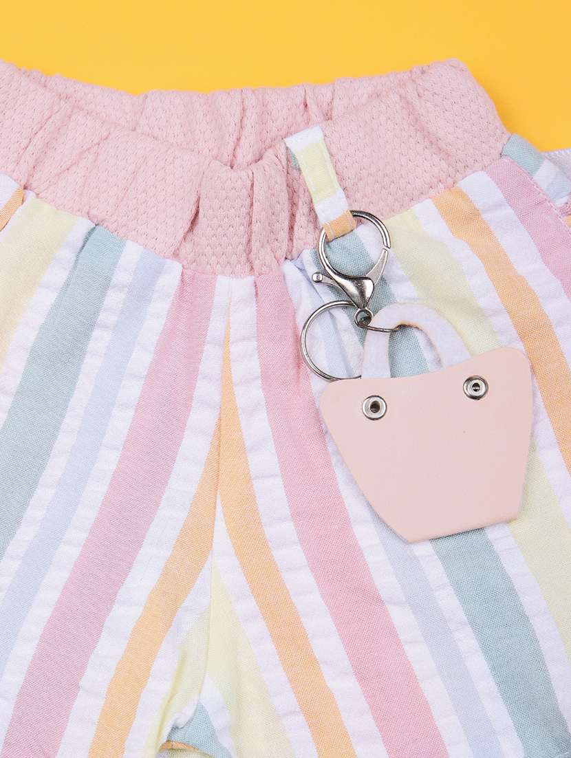 girls striped top & shorts twin set - 21954917 -  Standard Image - 2