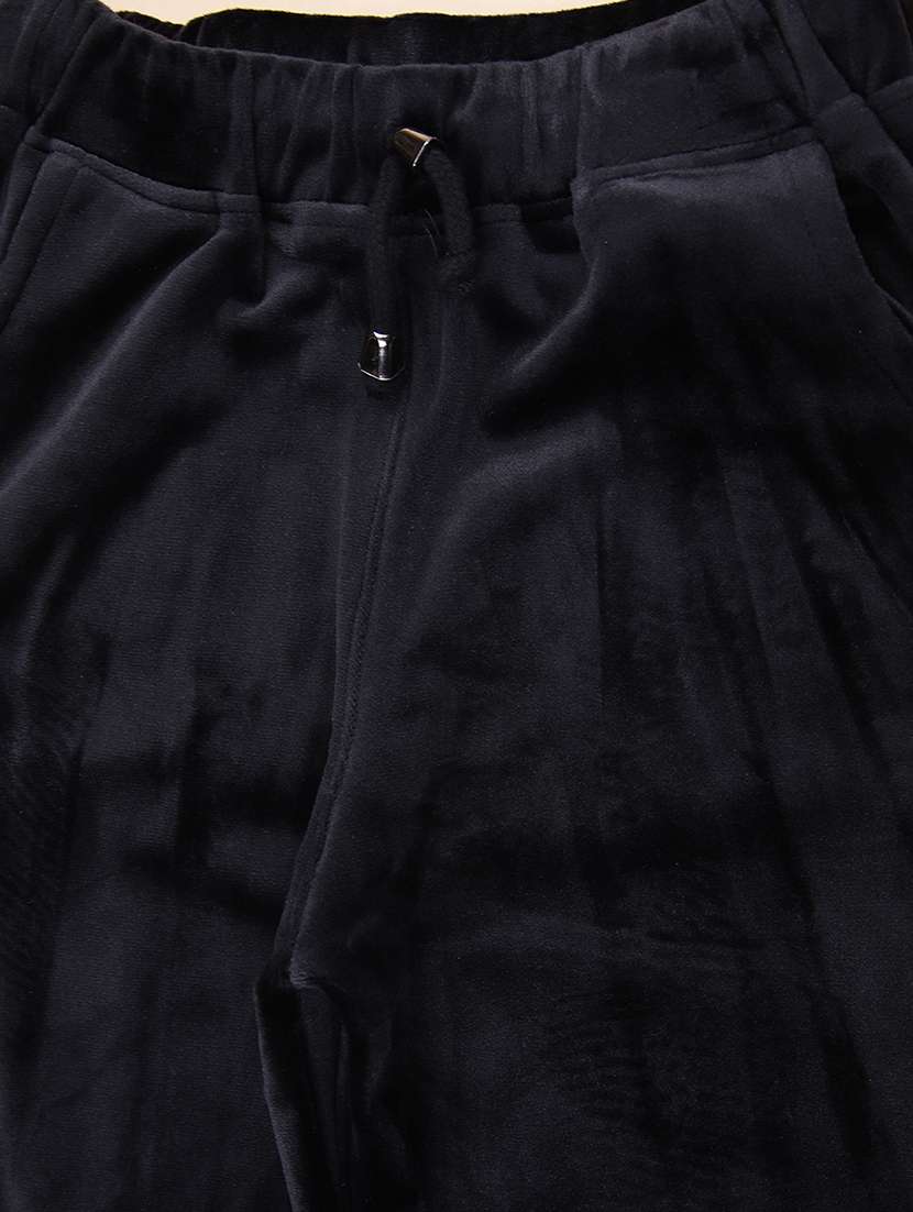 girls solid mid rise winterwear trouser - 21954935 -  Standard Image - 2