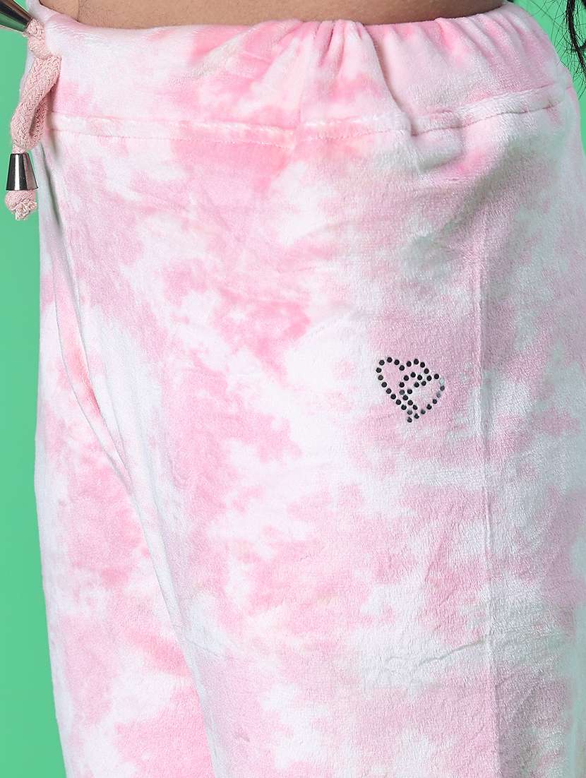 girls printed mid rise winterwear trouser - 21954938 -  Standard Image - 2