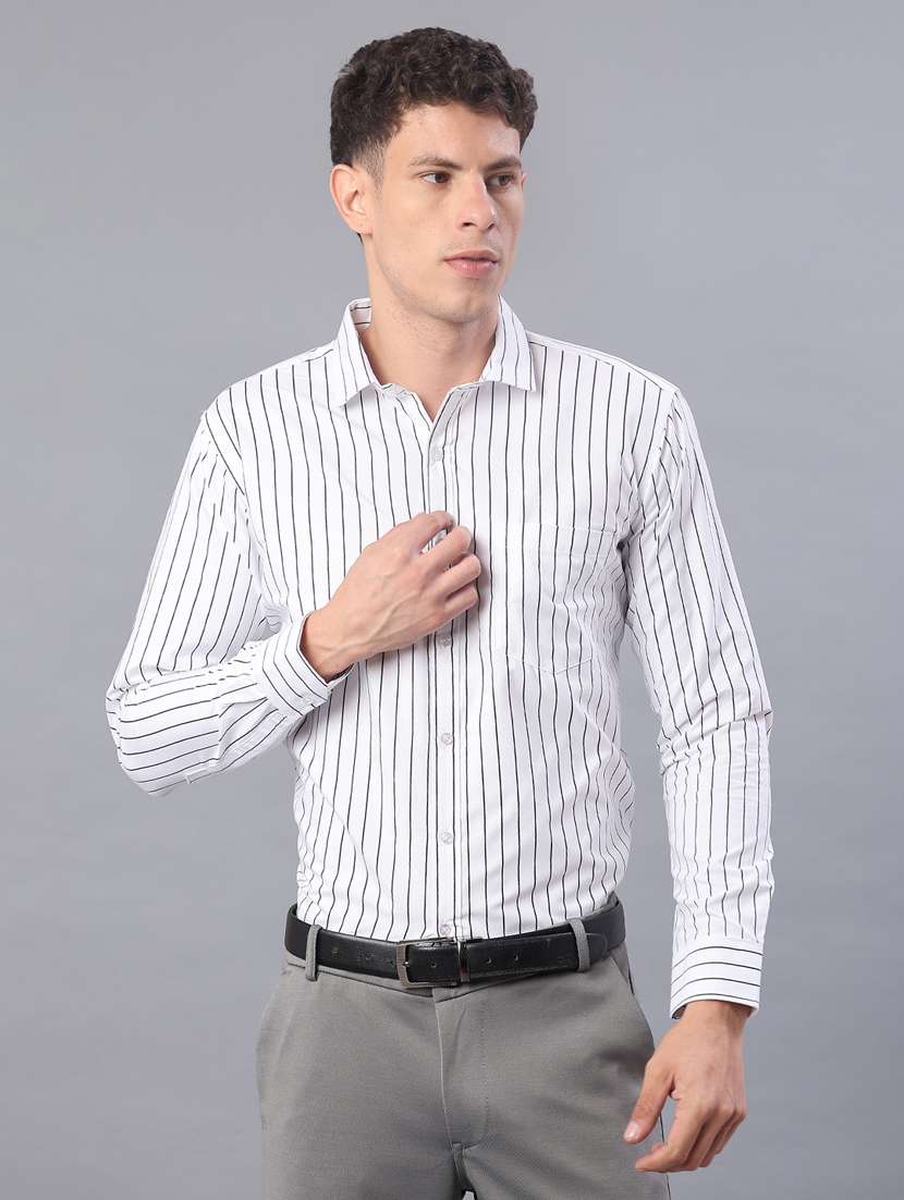 men striped long sleeve regualr fit formal shirt - 21955693 -  Standard Image - 2