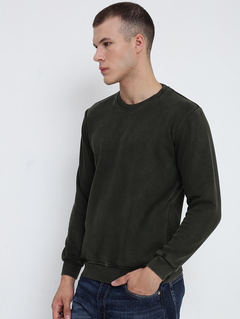 men solid long sleeve sweatshirt - 21955916 - Standard Image - 2