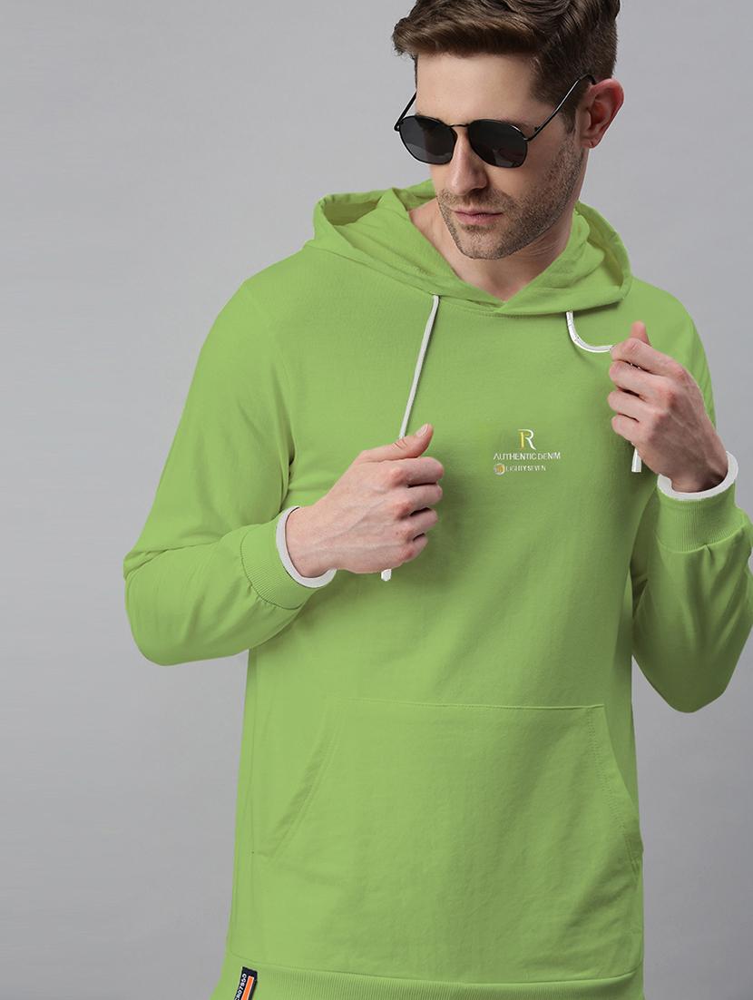 men printed long sleeve hooded sweatshirt - 21955917 - Zoom Image - 0