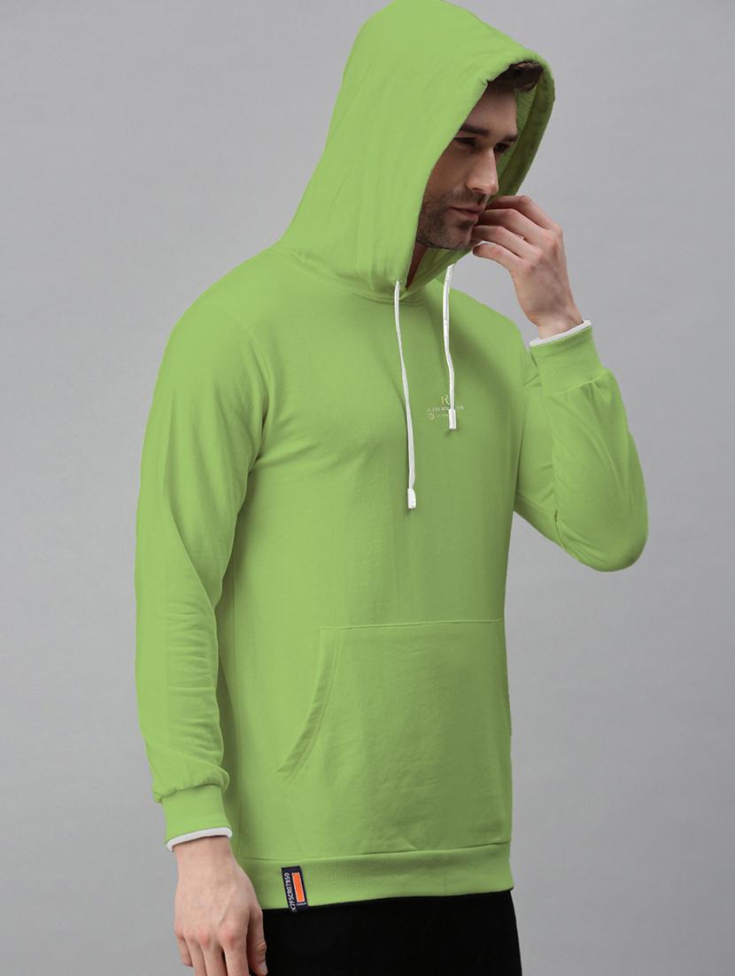 men printed long sleeve hooded sweatshirt - 21955917 - Standard Image - 2