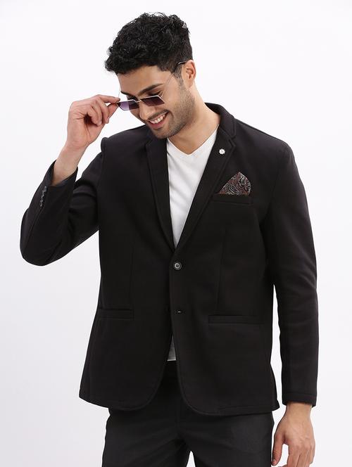 men solid long sleeve single breasted blazer - 21955919 -  Standard Image - 0