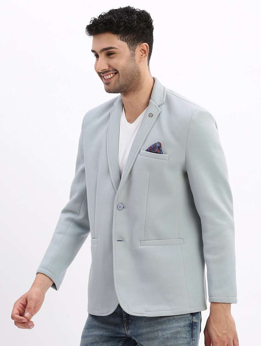 men solid long sleeve single breasted blazer - 21955921 -  Standard Image - 2