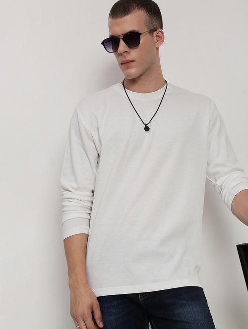 men solid long sleeve regular fit t-shirt - 21955926 - Standard Image - 0
