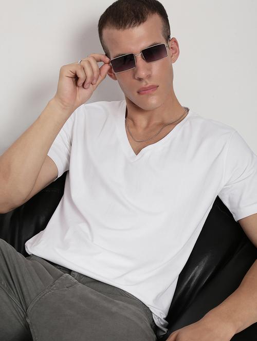 men solid short sleeve regular fit t-shirt - 21955928 - Standard Image - 0