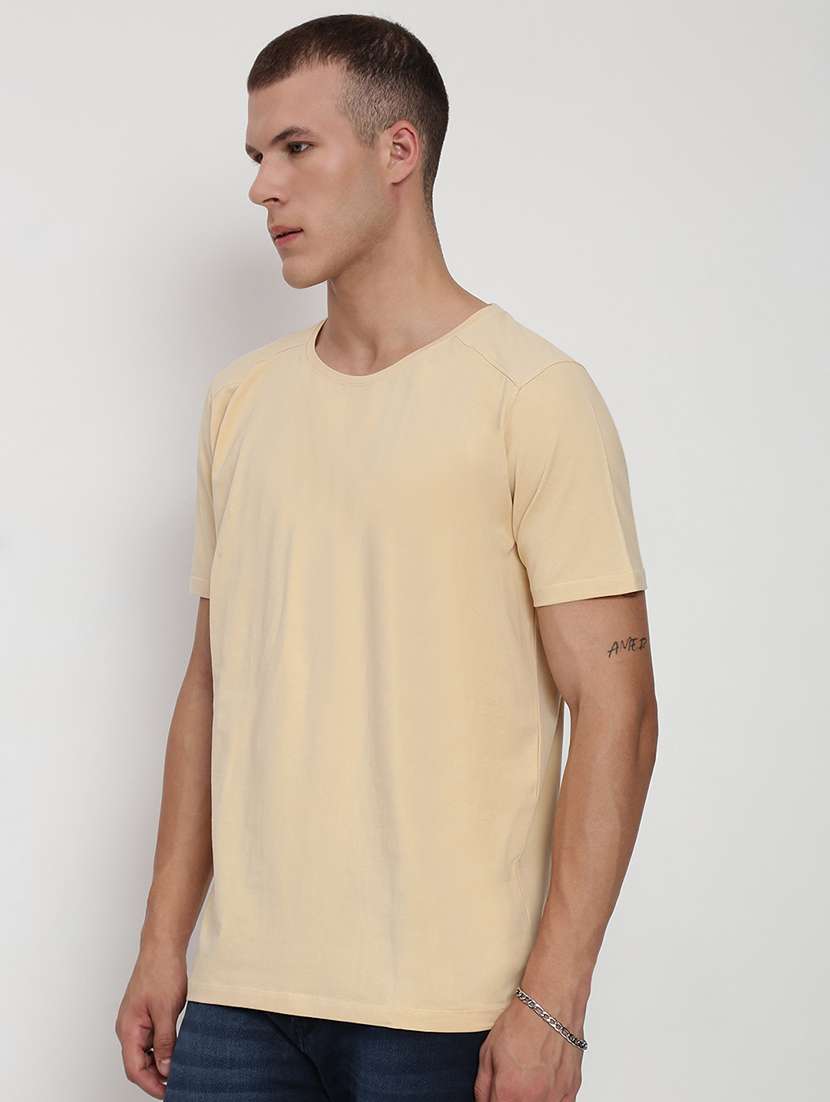 men solid short sleeve regular fit t-shirt - 21955933 -  Standard Image - 2