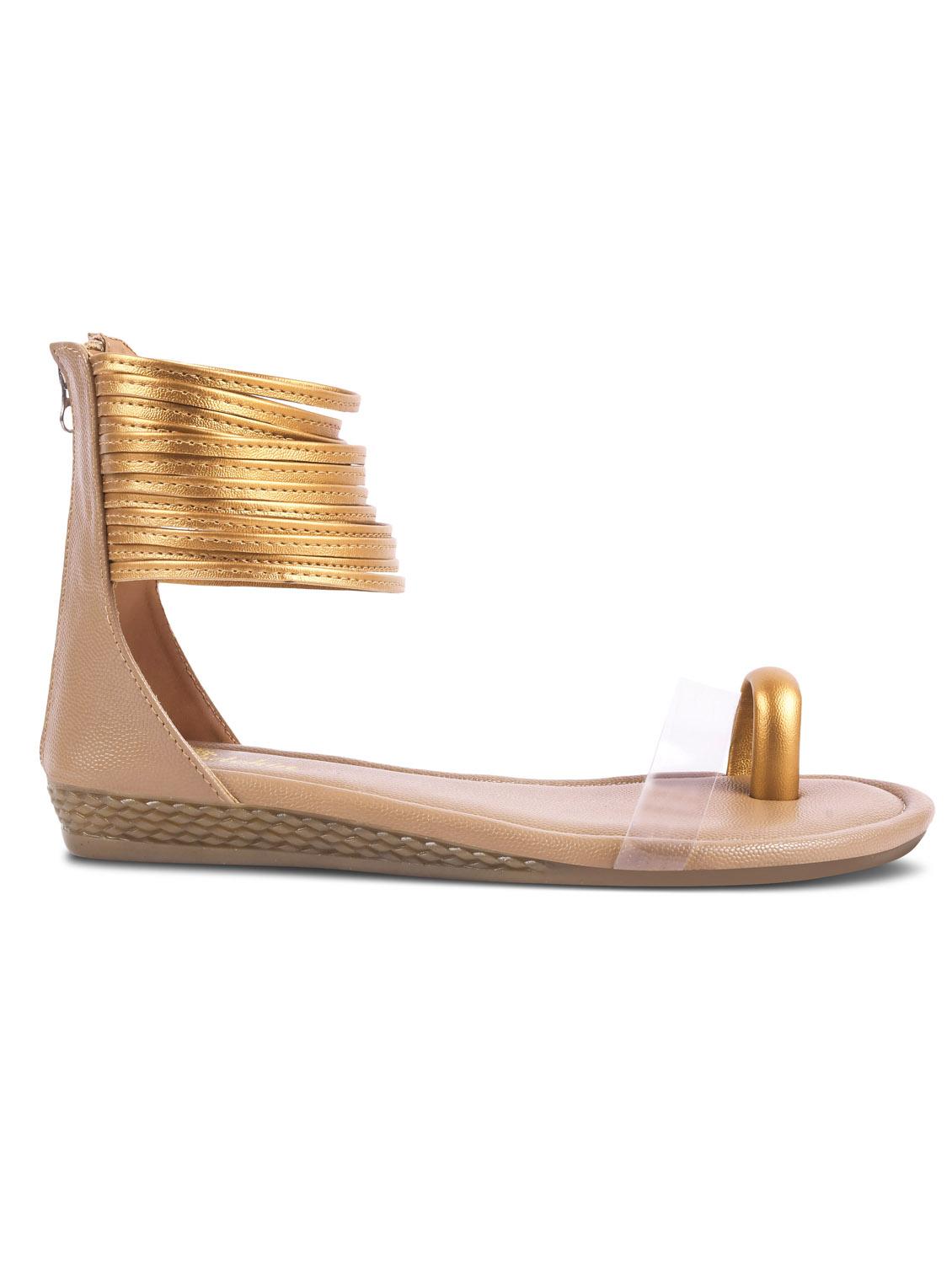 women beige gladiators sandal - 21956071 - Standard Image - 2