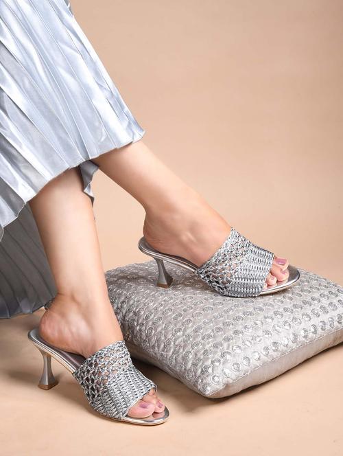 women textured slip on sandal - 21956074 -  Standard Image - 0