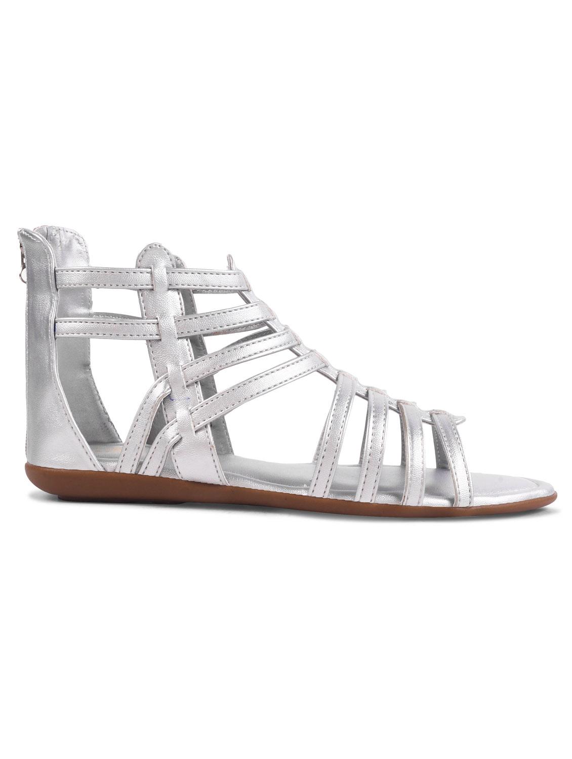 women silver gladiators sandal - 21956083 - Standard Image - 2