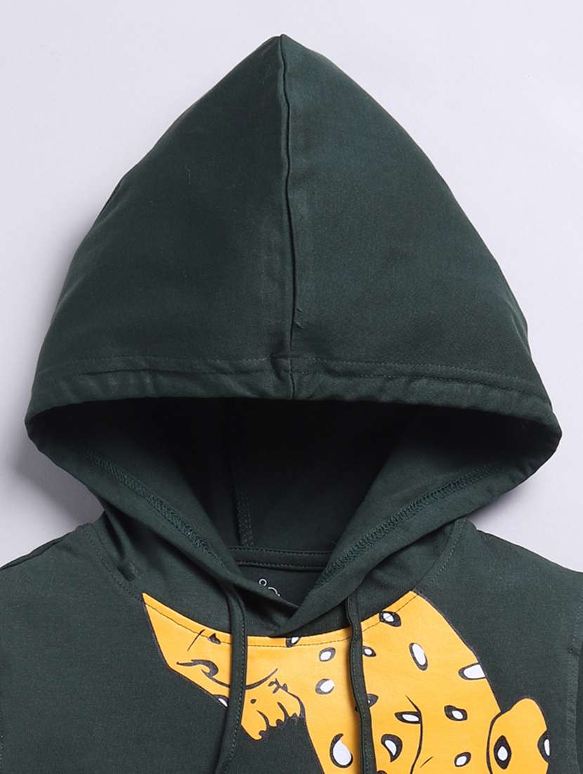 boys printed sleeveless regular fit hooded t-shirt - 21956218 -  Standard Image - 2