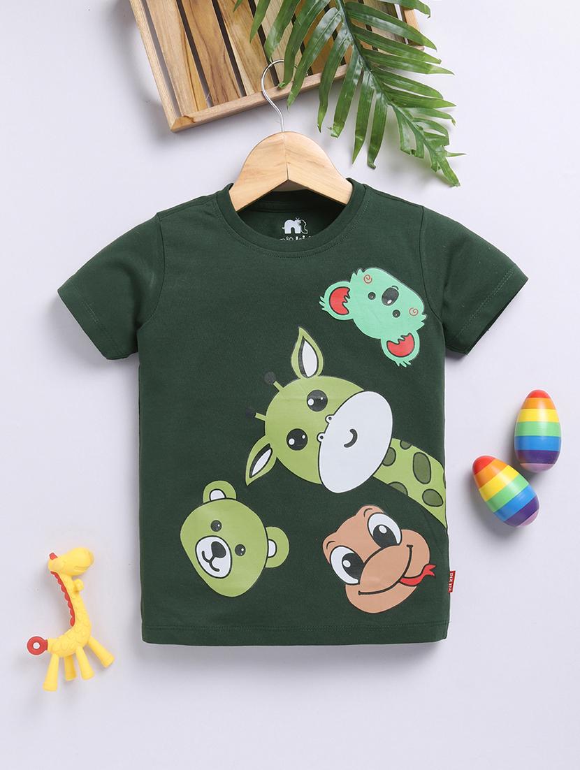 boys printed short sleeve regular fit t-shirt - 21956223 - Zoom Image - 0