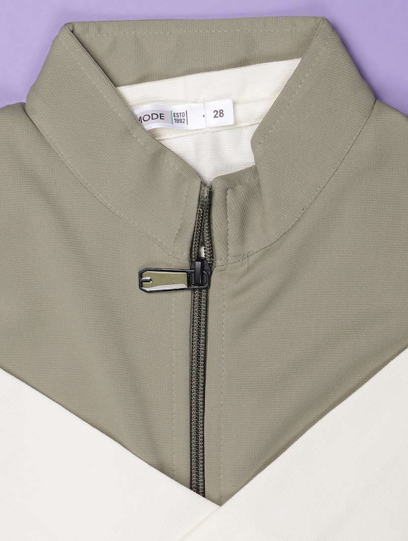 boys color blocked henley neck long sleeve regular jacket - 21956336 -  Standard Image - 2