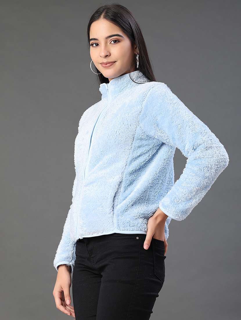 women solid long sleeve sweatshirt - 21956359 -  Standard Image - 2