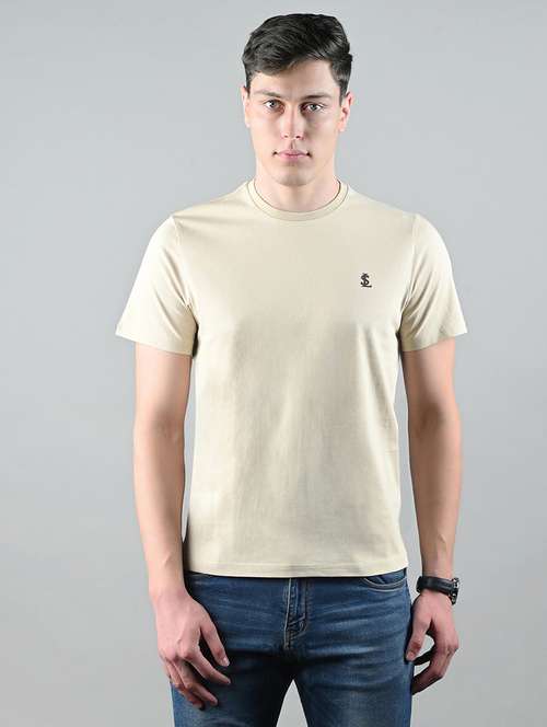 men solid shrort sleeve regular fit t-shirt - 21956377 -  Standard Image - 0