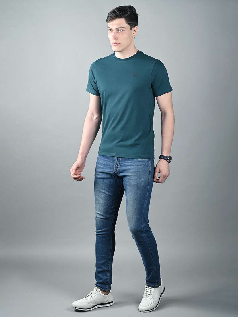 men solid shrort sleeve regular fit t-shirt - 21956378 -  Standard Image - 2