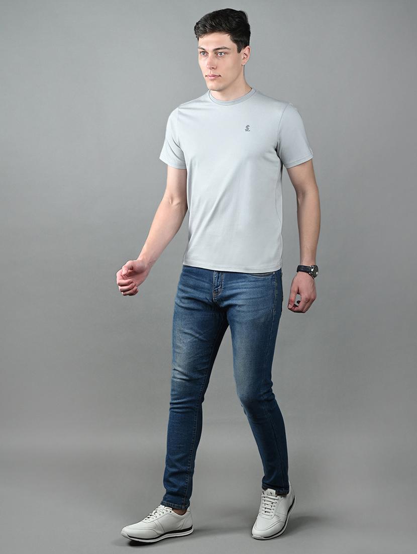 men solid shrort sleeve regular fit t-shirt - 21956379 - Standard Image - 2