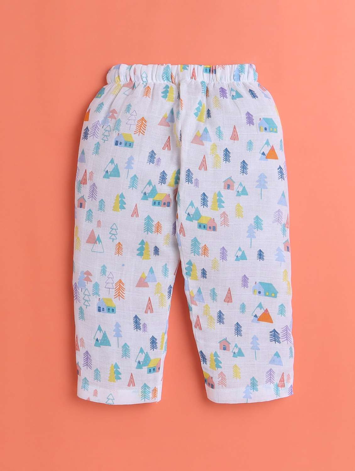 kids white printed short sleeve night suit - 21956466 - Standard Image - 2