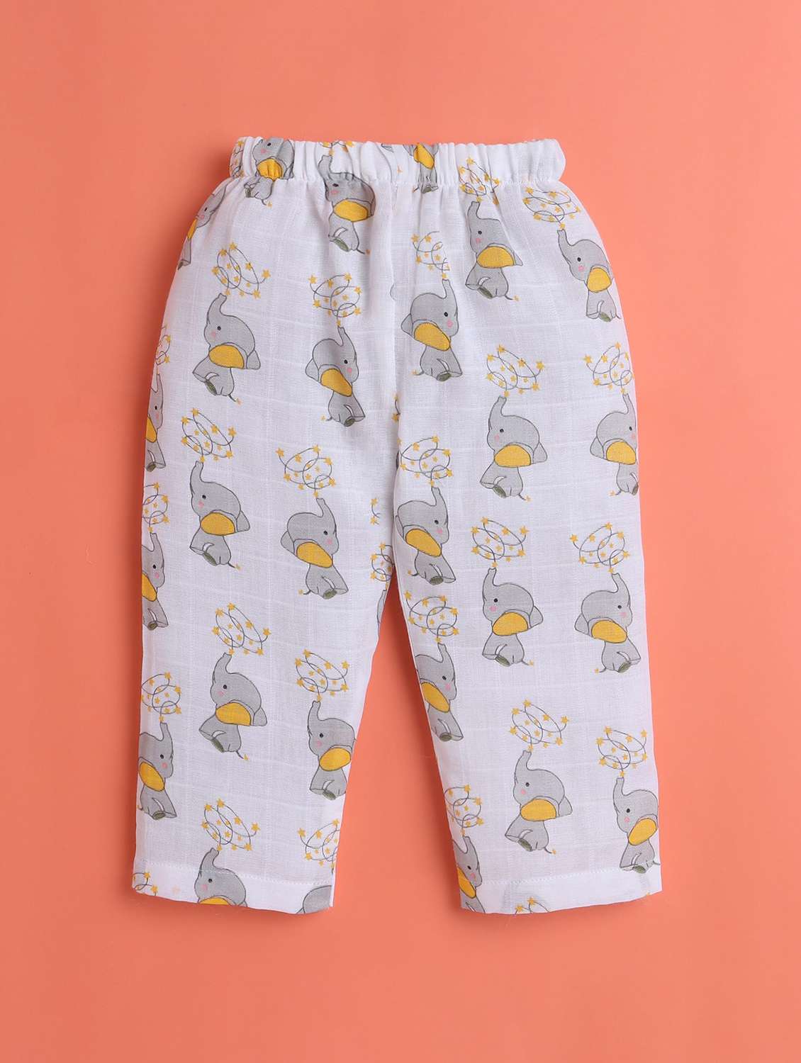 kids white printed short sleeve night suit - 21956468 -  Standard Image - 2