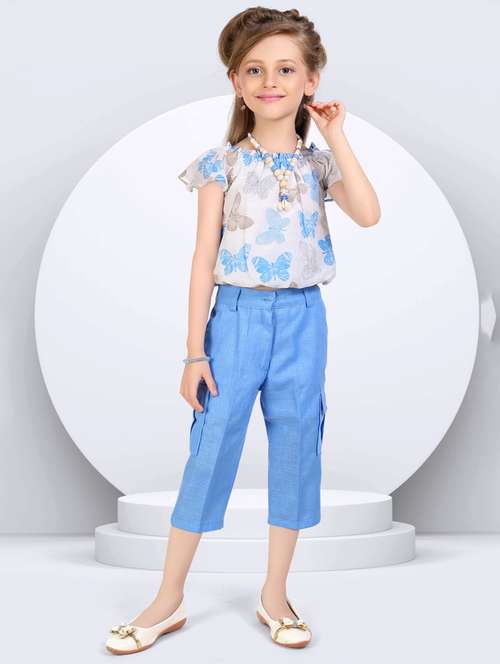 girls printed trouser and top set  - 21956490 -  Standard Image - 0