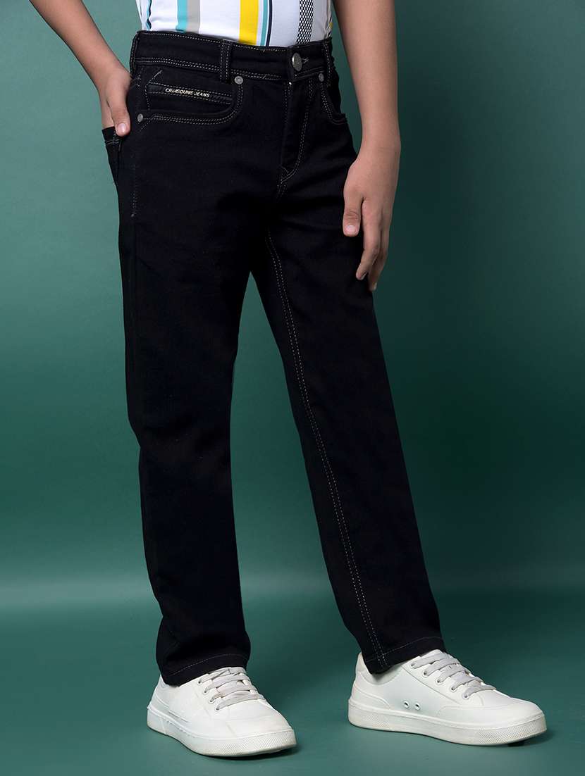 boys solid mid rise straight fit jean - 21956662 -  Standard Image - 2