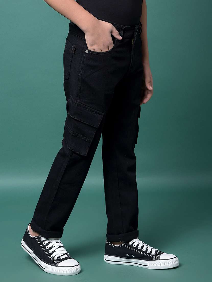 boys solid mid rise straight fit jean - 21956667 -  Standard Image - 2