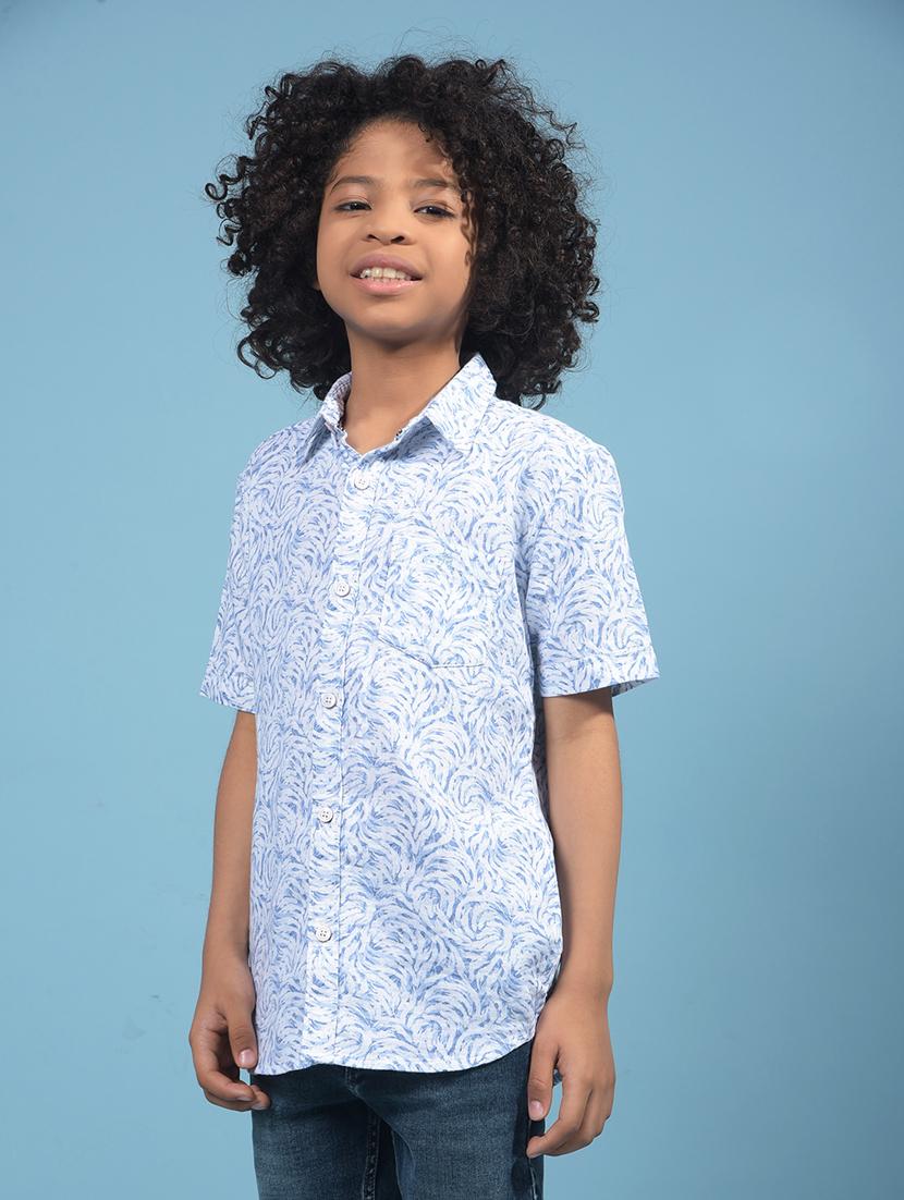 boys printed collared short sleeve shirt - 21956691 - Standard Image - 2