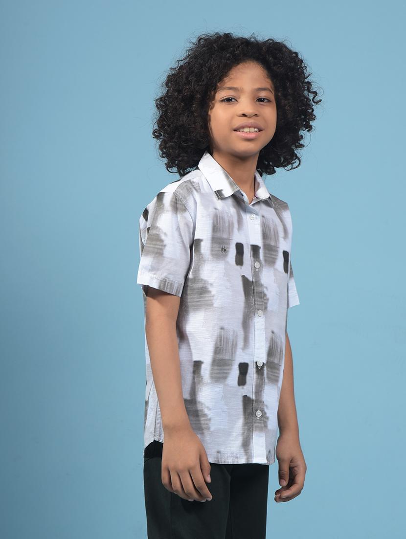 boys printed collared short sleeve shirt - 21956694 - Standard Image - 2