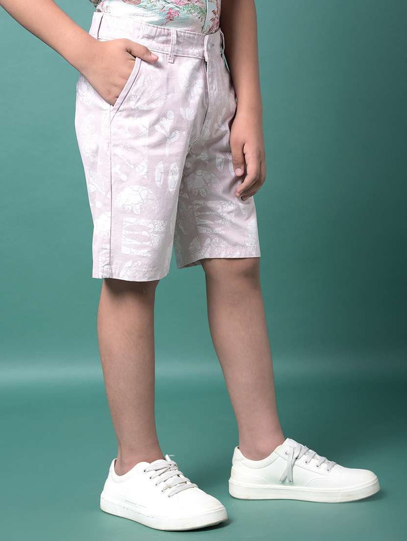 boys printed mid rise regular fit shorts  - 21956706 -  Standard Image - 2
