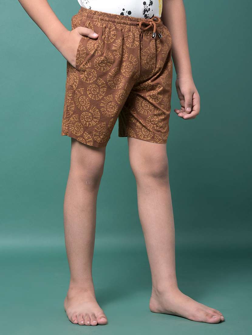 boys printed mid rise loungewear shorts - 21956726 -  Standard Image - 2