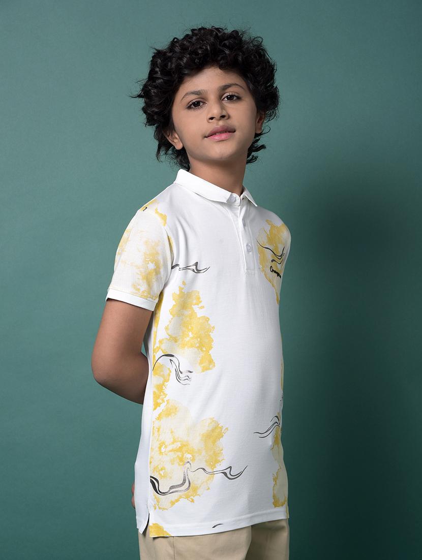 boys printed short sleeve regular fit polo t-shirt - 21956758 - Standard Image - 2