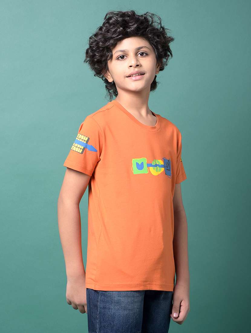boys printed short sleeve regular fit t-shirt - 21956760 -  Standard Image - 2