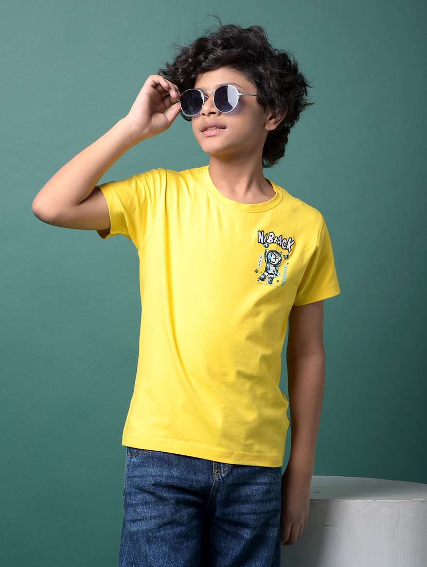 boys printed short sleeve regular fit t-shirt