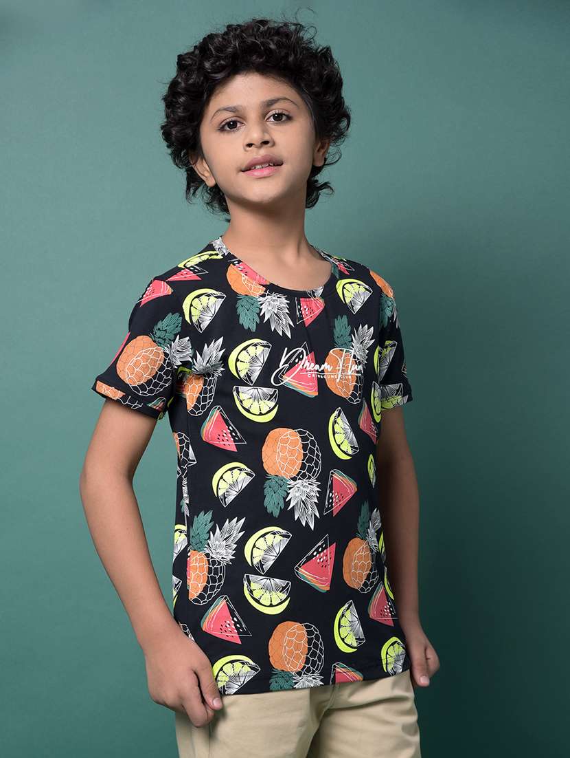 boys printed short sleeve regular fit t-shirt - 21956773 -  Standard Image - 2