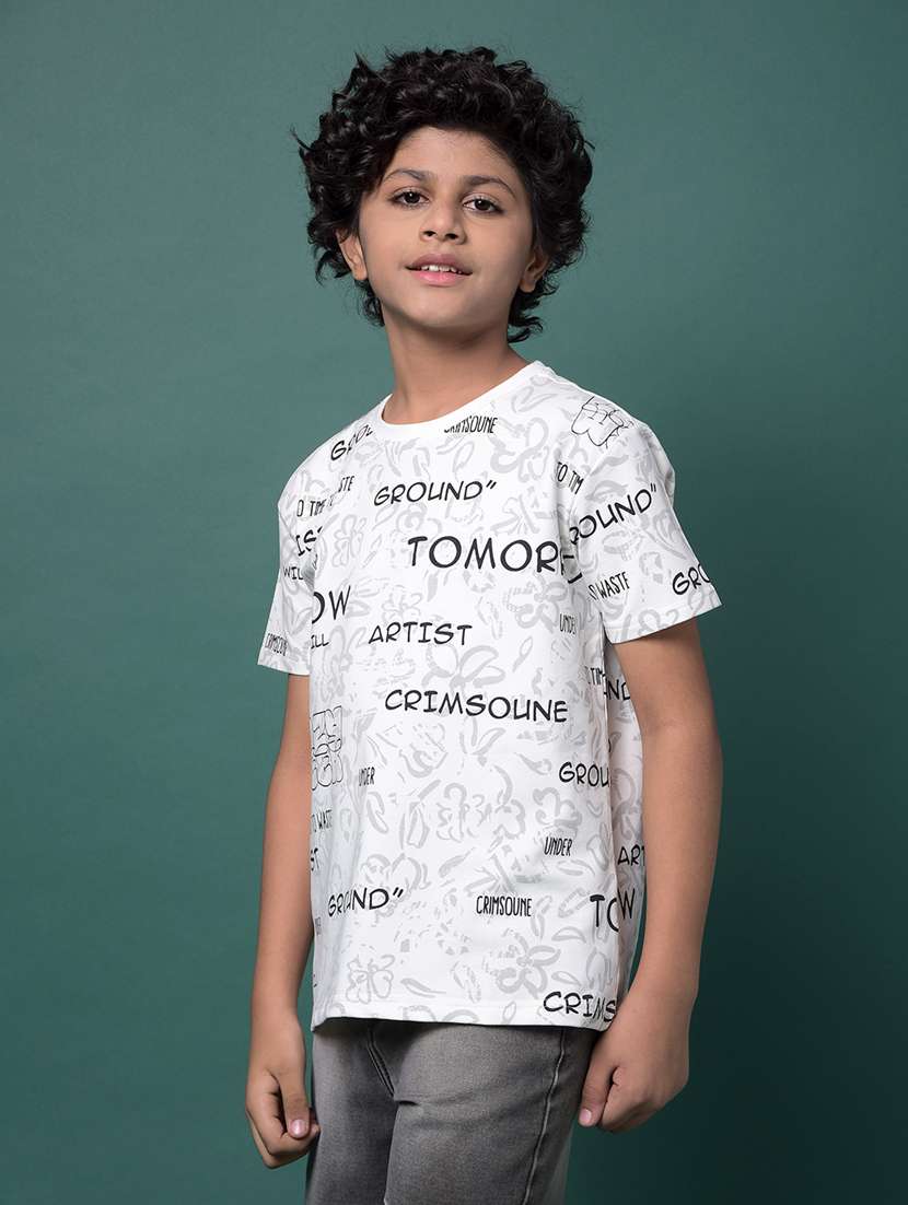 boys printed short sleeve regular fit t-shirt - 21956776 -  Standard Image - 2