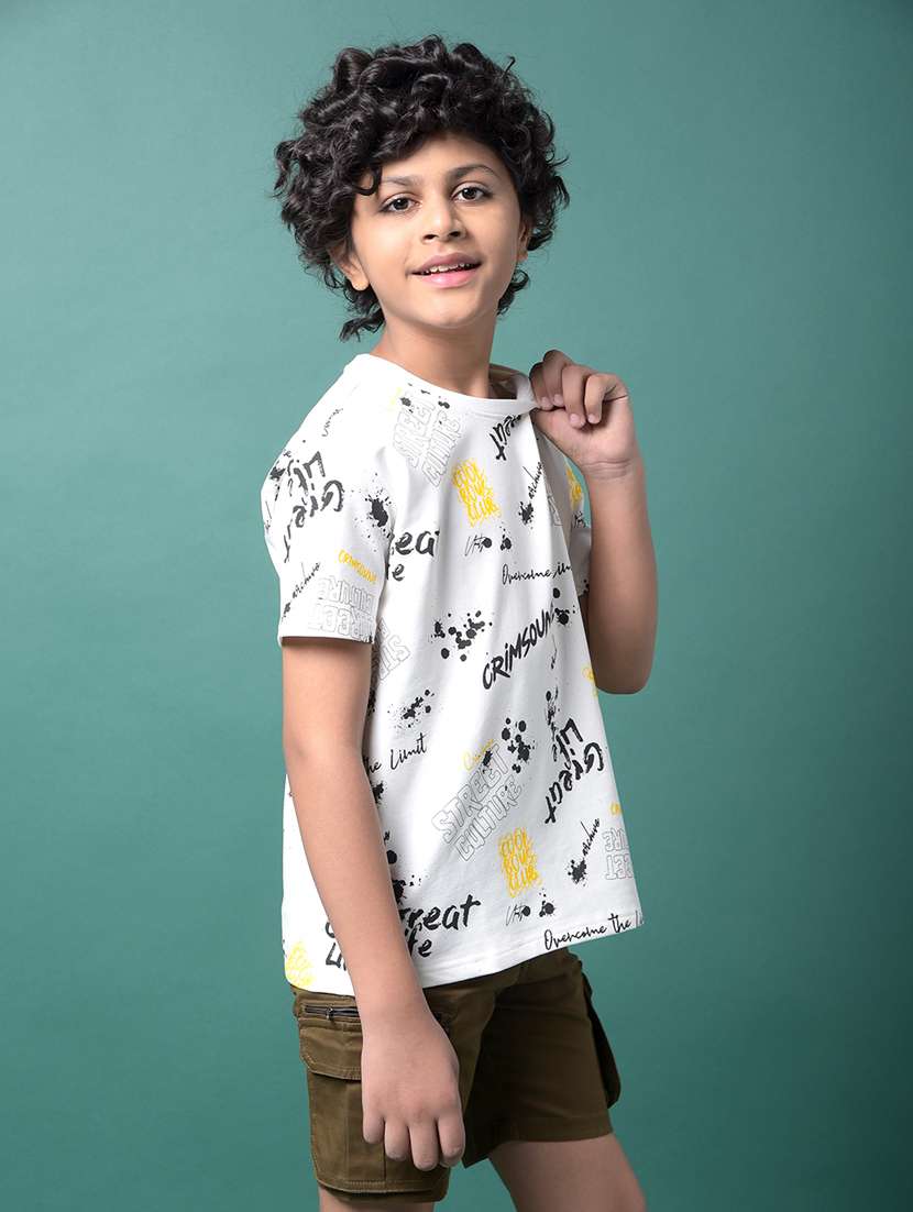 boys printed short sleeve regular fit t-shirt - 21956777 -  Standard Image - 2