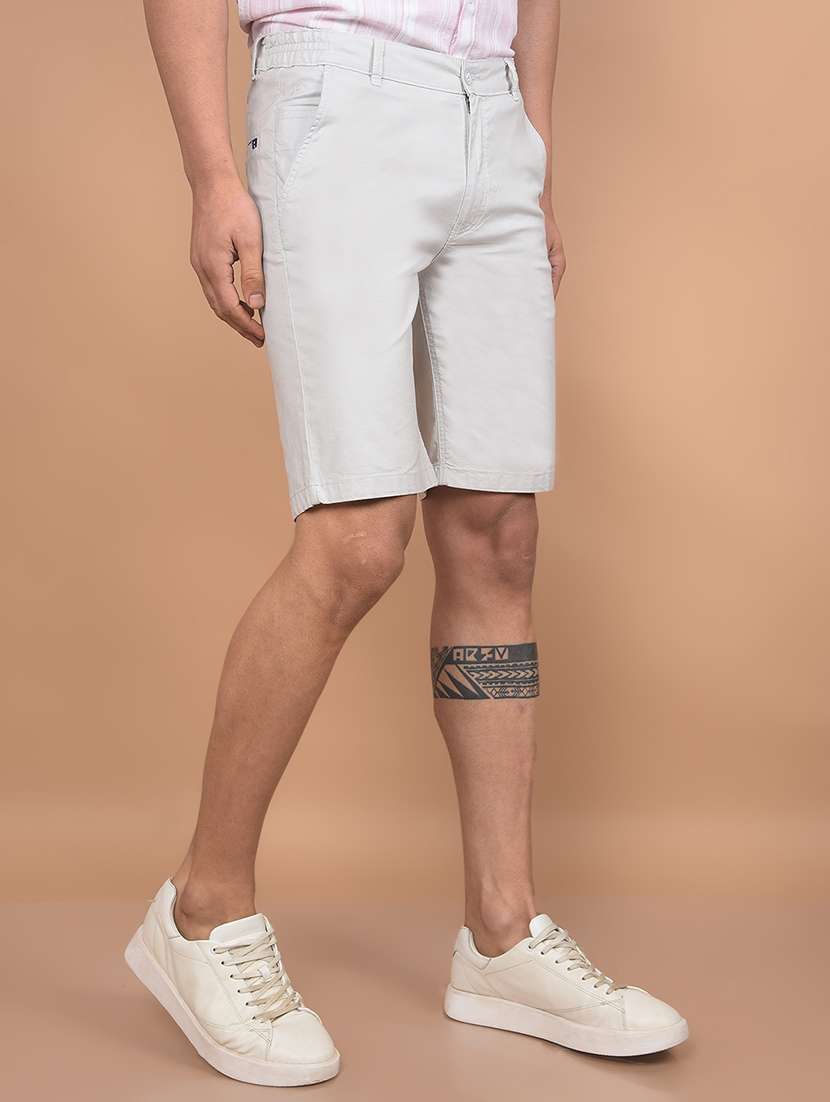 men solid mid rise regular fit shorts - 21956860 -  Standard Image - 2