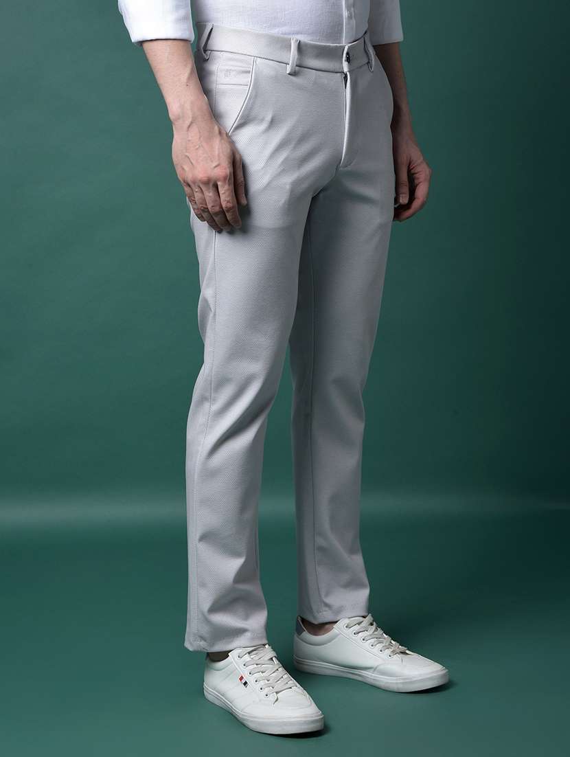 men solid mid rise flat front casual chinos  - 21956865 -  Standard Image - 2