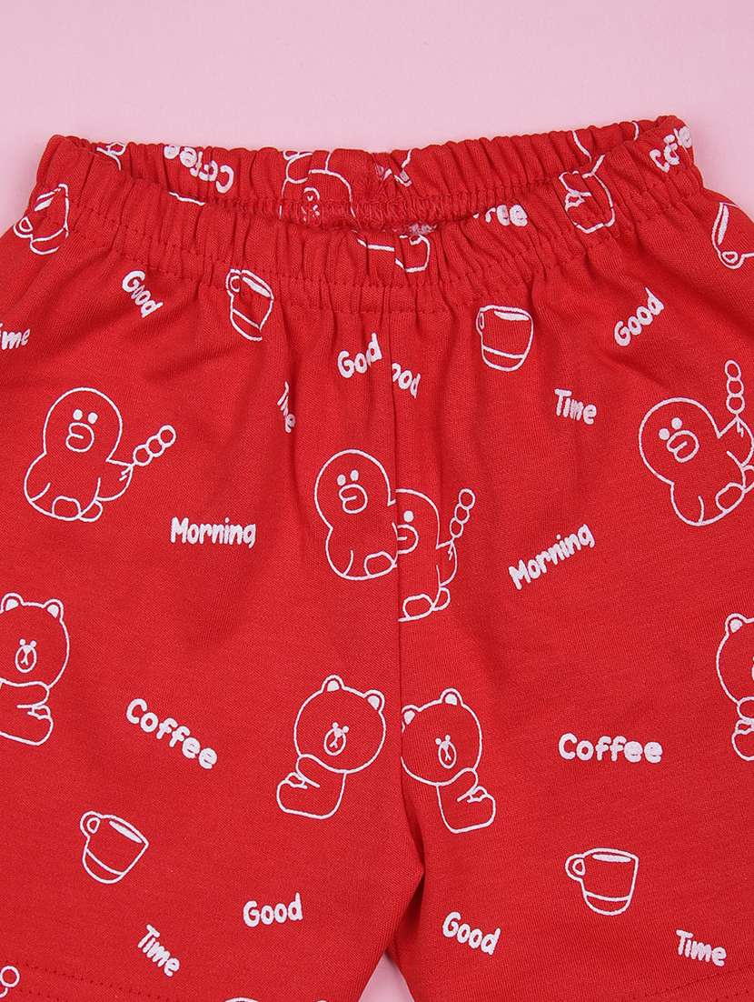 kids printed t-shirt and shorts co-ord set - 21956919 -  Standard Image - 2