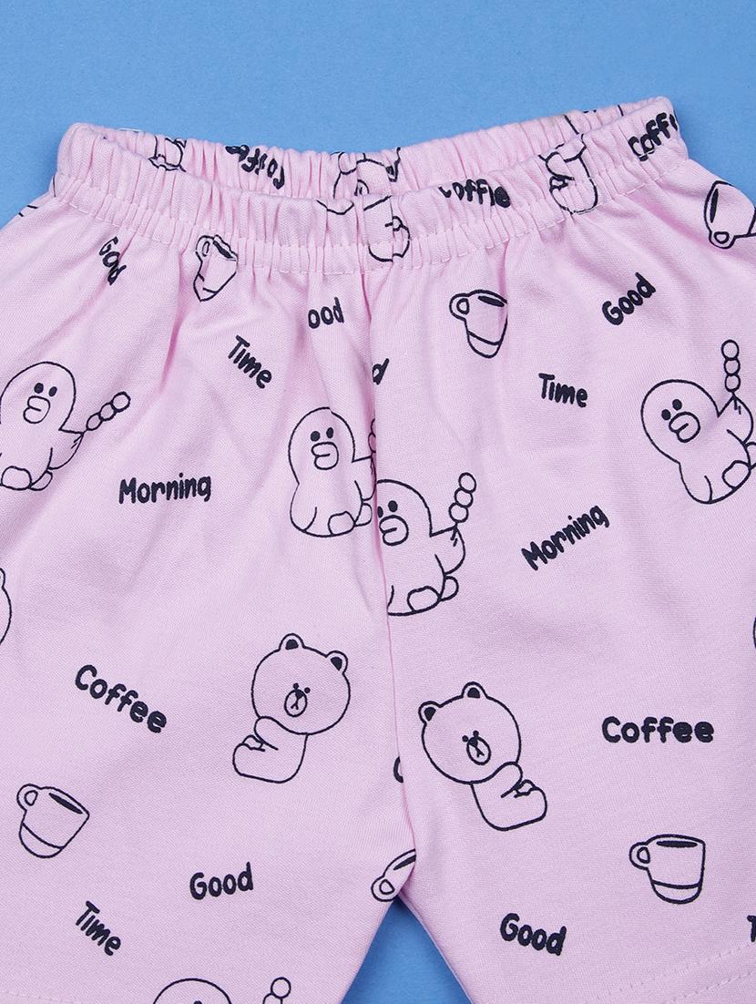 kids printed t-shirt and shorts co-ord set - 21956921 - Standard Image - 2