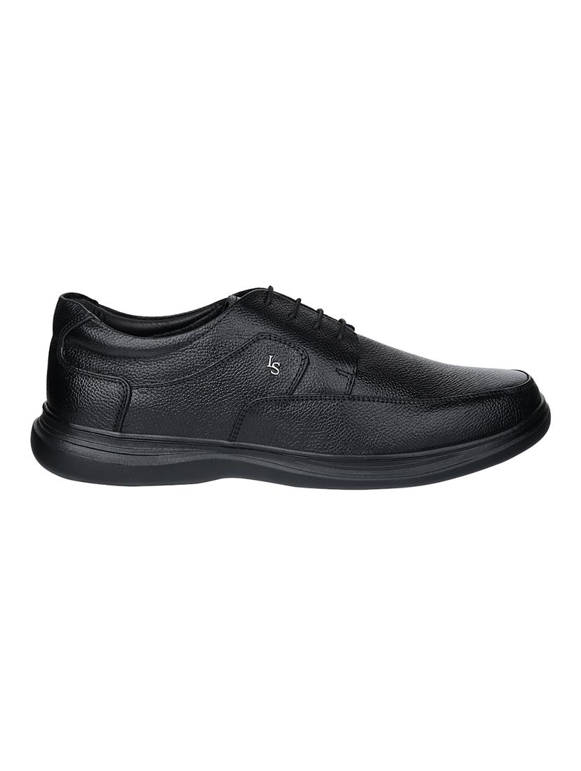 men black solid lace-up derby - 21956950 - Standard Image - 2