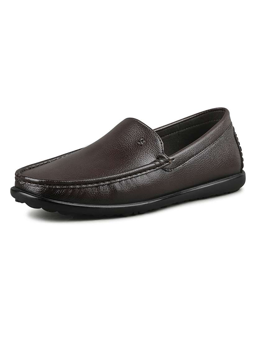 men brown slip on loafer - 21956957 - Standard Image - 2