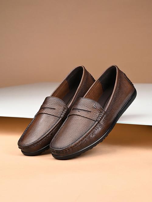 men tan slip on loafer - 21956960 -  Standard Image - 0