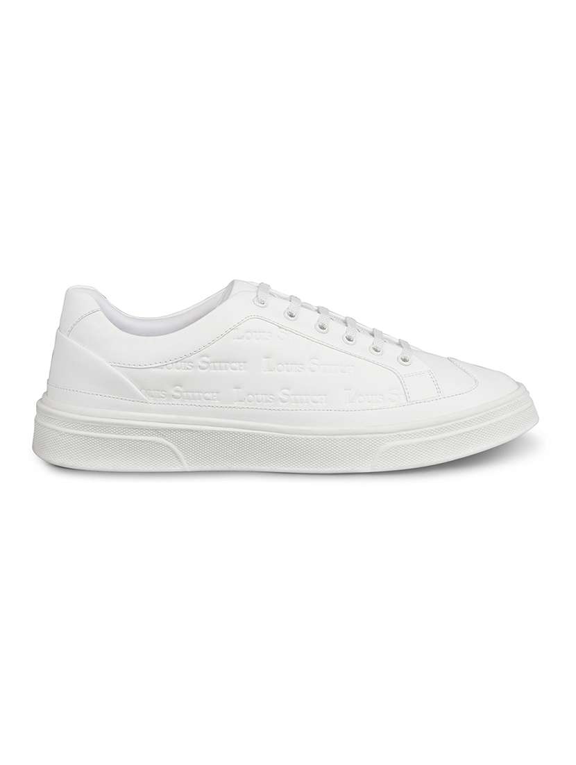 men white lace up sneaker - 21956994 -  Standard Image - 2